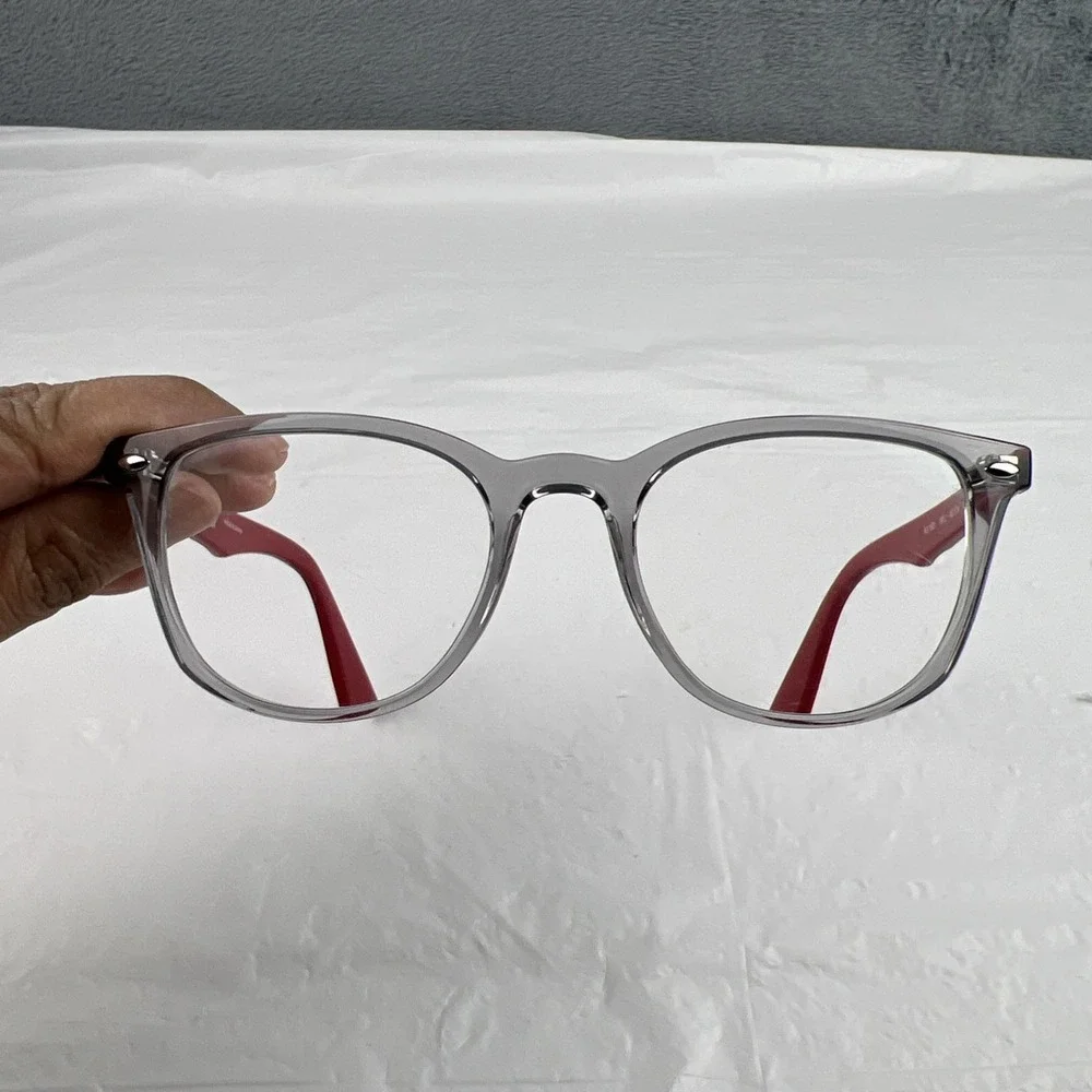 Ray-Ban Eyeglasses Kids RB1601 3812 Red Gray Crystal 48-18-130 Frames Only EUC